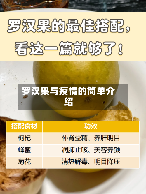 罗汉果与疫情的简单介绍