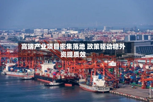 高端产业项目密集落地 政策驱动稳外资提质效