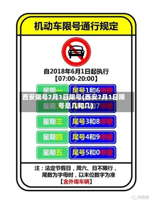 西安限号7月1日限号(西安7月1日限号是几和几)